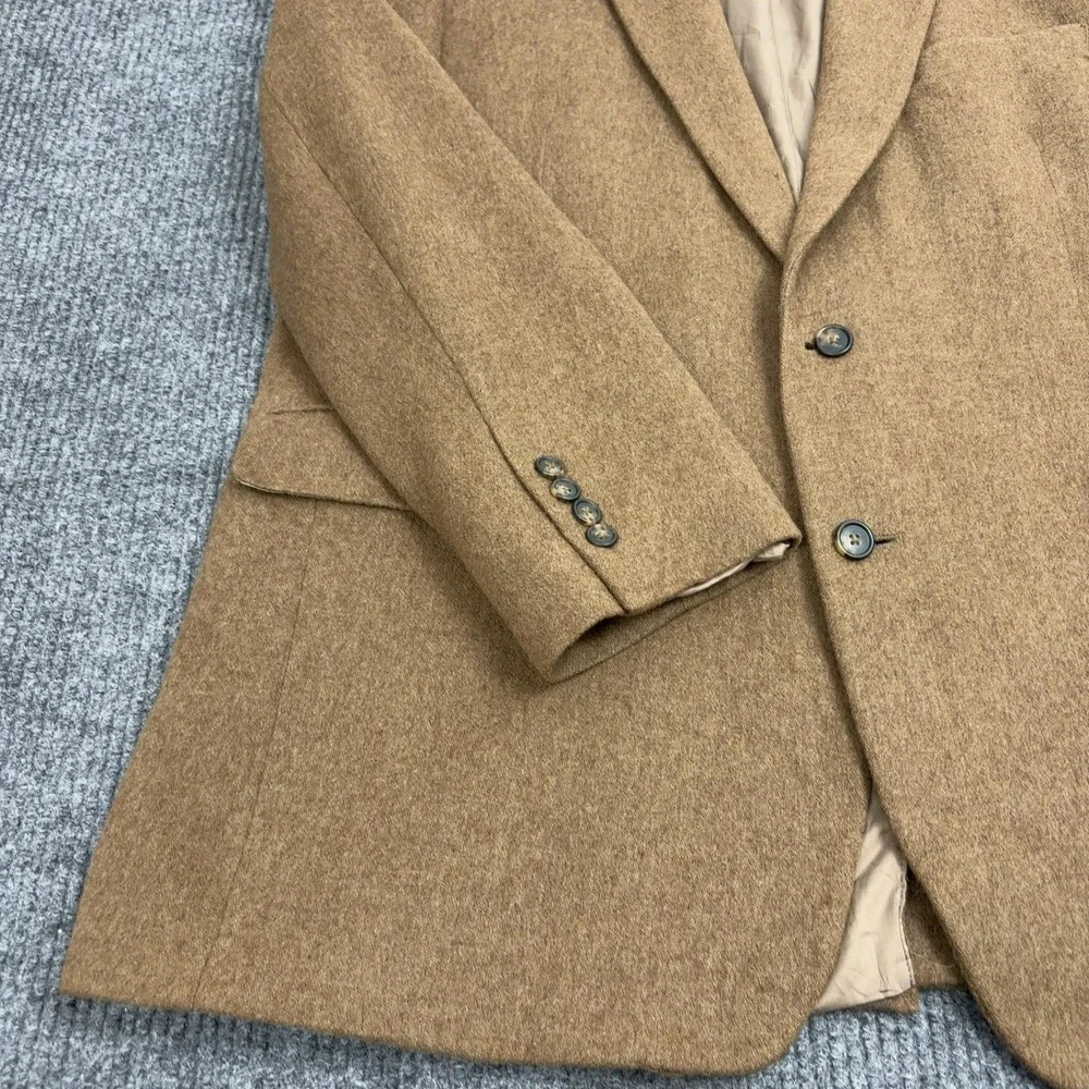 Jos A Bank‎ Blazer Mens 46L Tan Camelhair Two Button Sport Coat Professional
